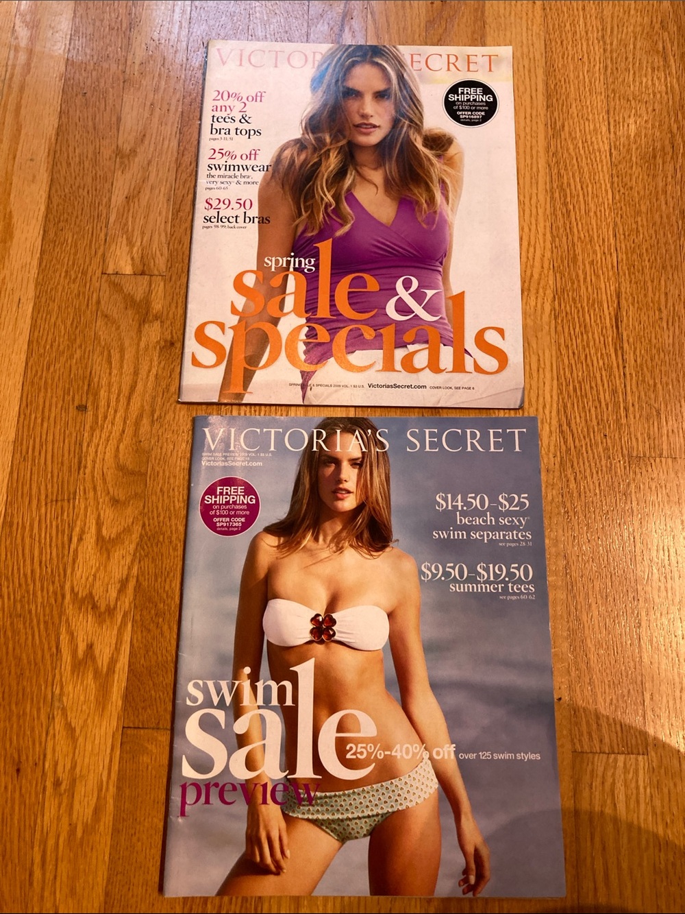 Victoria’s Secret 2009 spring & specials and Swim sale  catalogs